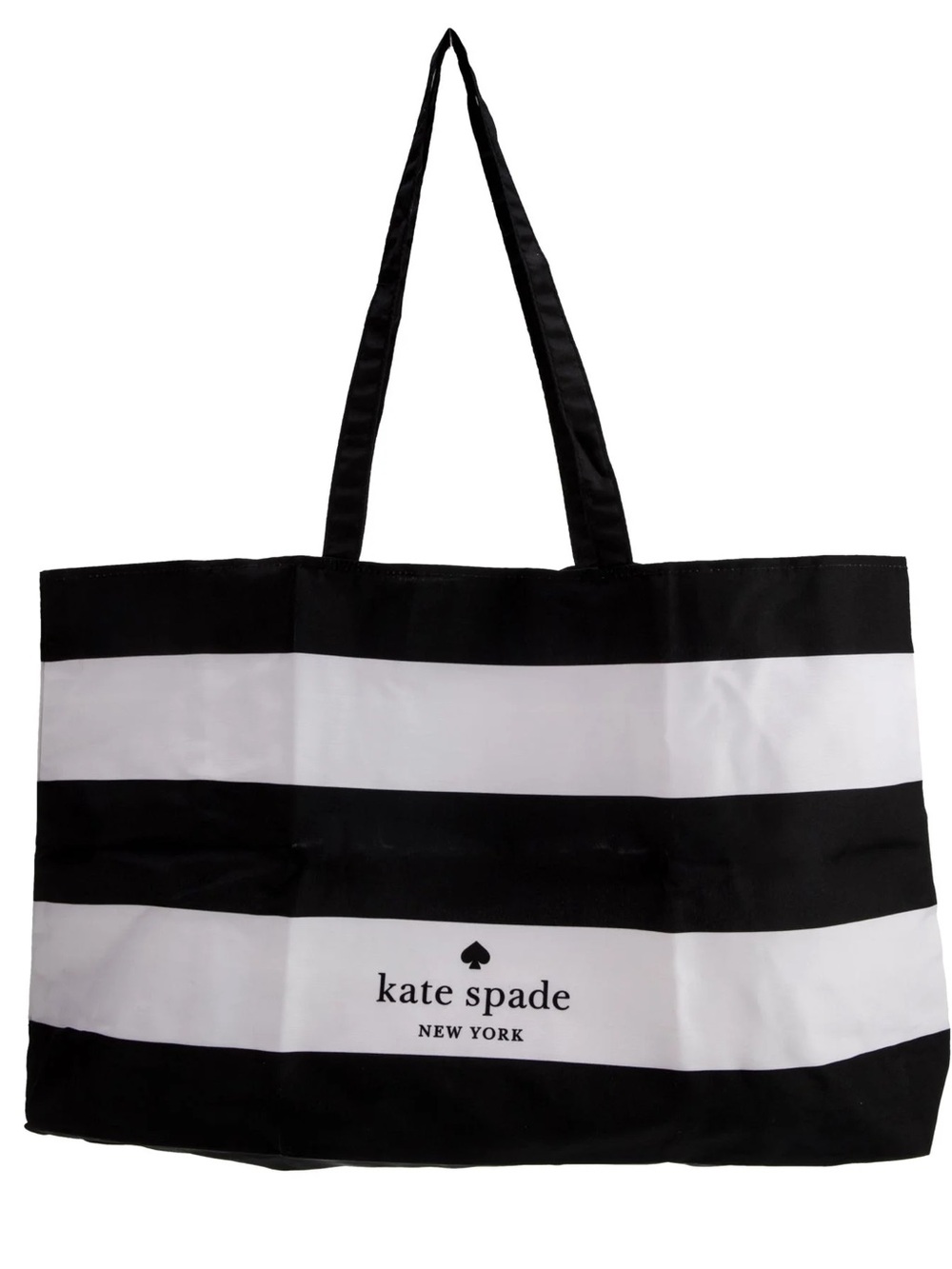 kate spade Black and White Stripe Tote carryall bag